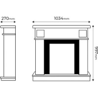 Șemineu electric Art Flame Oscar & Gala Silver White imaginea #3 — magazin online Desire.md