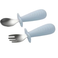 Set lingurita cu furculita BabyOno Light Blue (1665/01)