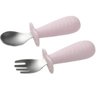 Set lingurita cu furculita BabyOno Pink (1665/02)