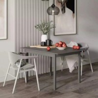 Masă pentru bucătărie MobiCasa Lunch 60/120x90cm Grafit imaginea #2 — magazin online Desire.md