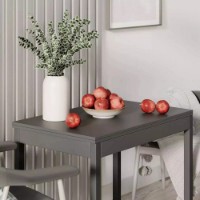 Masă pentru bucătărie MobiCasa Lunch 60/120x90cm Grafit imaginea #3 — magazin online Desire.md