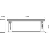 Șemineu electric Art Flame Pandora & Tanzania Cream imaginea #5 — magazin online Desire.md