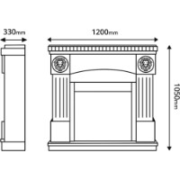 Șemineu electric Art Flame Prometeu & Ararat White imaginea #3 — magazin online Desire.md