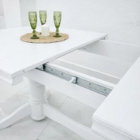 Masă pentru bucătărie MobiCasa Skif ST 4 200/280x100cm White imaginea #5 — magazin online Desire.md