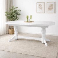 Masă pentru bucătărie MobiCasa Skif ST 4 200/280x100cm White imaginea #1 — magazin online Desire.md