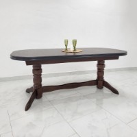 Masă pentru bucătărie MobiCasa ST 4  200/280x100cm Nuc imaginea #4 — magazin online Desire.md