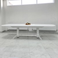 Masă pentru bucătărie MobiCasa Skif ST73  228/318x100cm White imaginea #2 — magazin online Desire.md