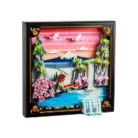 Set de construcție Lego Art: Japanese Cherry Blossom Landscape (31218)