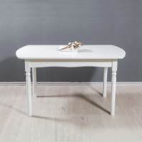 Masă pentru bucătărie MobiCasa ST 37 140/180x80cm Alb imaginea #1 — magazin online Desire.md