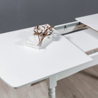 Masă pentru bucătărie MobiCasa ST 37 140/180x80cm Alb imaginea #3 — magazin online Desire.md