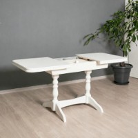 Masă pentru bucătărie MobiCasa ST 7.0  100/135x65cm White imaginea #2 — magazin online Desire.md