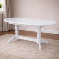 Masă pentru bucătărie MobiCasa ST 75 160/230x90cm White  imaginea #1 — magazin online Desire.md