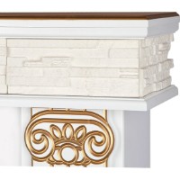 Șemineu electric Art Flame River & Tasmania White imaginea #2 — magazin online Desire.md