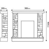 Șemineu electric Art Flame Rock Ivory & Gala Gold White imaginea #3 — magazin online Desire.md
