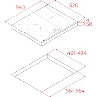 Plită incorporabilă cu inducție Teka IBF 64210 SSM BK imaginea #2 — magazin online Desire.md