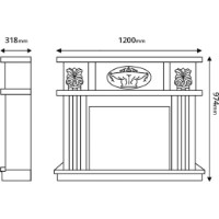 Șemineu electric Art Flame Roma mini Vanilla & Capri imaginea #2 — magazin online Desire.md