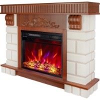 Șemineu electric Art Flame Serenity & Lorance Walnut