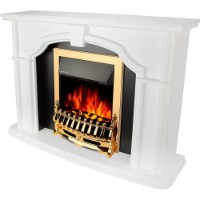 Șemineu electric Art Flame Sherlock & Galileo Gold White imaginea #2 — magazin online Desire.md