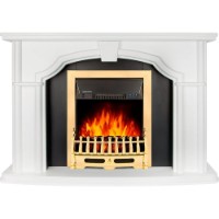 Șemineu electric Art Flame Sherlock & Galileo Gold White imaginea #3 — magazin online Desire.md