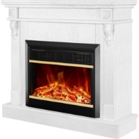 Șemineu electric Art Flame Solomon & Mars White