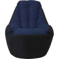 Fotoliu puf BeanBag Big Boss Black/Dark Blue (BM6166) imaginea #2 — magazin online Desire.md