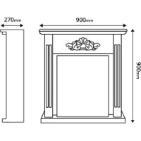 Șemineu electric Art Flame Sorina & Gala Gold White imaginea #3 — magazin online Desire.md