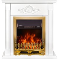 Șemineu electric Art Flame Sorina & Galileo Gold White imaginea #2 — magazin online Desire.md