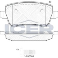 Set placute frână ICER 181763 imaginea #3 — magazin online Desire.md
