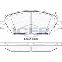 Set placute frână ICER 181774 imaginea #3 — magazin online Desire.md