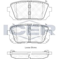 Set placute frână ICER 181827 imaginea #3 — magazin online Desire.md