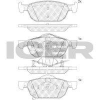 Set placute frână ICER 181893 imaginea #3 — magazin online Desire.md