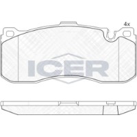 Set placute frână ICER 181964 imaginea #3 — magazin online Desire.md