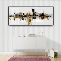 Картина ArtShop Golden Abstraction 120x40cm (PA9-M)