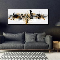 Картина ArtShop Golden Abstraction 120x40cm (PA9-M-L)