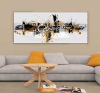 Картина ArtShop Golden Abstraction 90x30cm (PA9-L-PL)