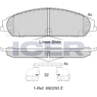 Set placute frână ICER 182068 imaginea #3 — magazin online Desire.md
