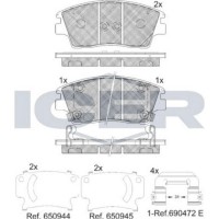 Set placute frână ICER 182277 imaginea #2 — magazin online Desire.md