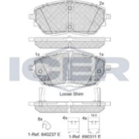 Set placute frână ICER 182287 imaginea #3 — magazin online Desire.md