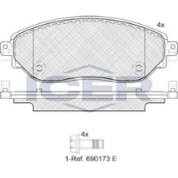 Set placute frână ICER LM142219 imaginea #3 — magazin online Desire.md