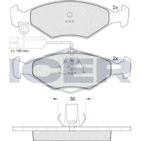 Комплект тормозных колодок ICER 181603 фото №2 — интернет-магазин Desire.md