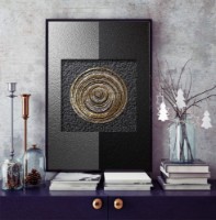 Pictură ArtShop Gray-Black Abstraction 30x45cm (PA78-XL-L)