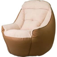 Fotoliu puf BeanBag Big Boss Brown/Light Cream (BM5858)