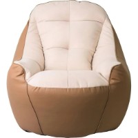 Fotoliu puf BeanBag Big Boss Brown/Light Cream (BM5858) imaginea #2 — magazin online Desire.md