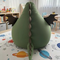 Fotoliu puf BeanBag Dragon Green (BM6288) imaginea #4 — magazin online Desire.md