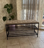 Обувница Nex Home Metal 100x32x52 cm 24 Dark Beige фото №3 — интернет-магазин Desire.md