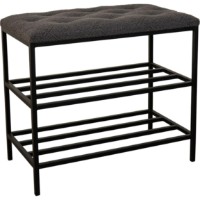 Обувница Nex Home Teddy metal 80x32x52 cm Dark Grey