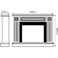 Șemineu electric Art Flame Tiffany & Lorance White imaginea #5 — magazin online Desire.md