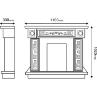 Șemineu electric Art Flame Versailles Gold & Cris Ivory/Gold imaginea #3 — magazin online Desire.md