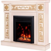 Șemineu electric Art Flame Versailles Gold & Cris Ivory/Gold