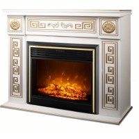 Șemineu electric Art Flame Versailles Gold Maxi&Richi Ivory/Gold